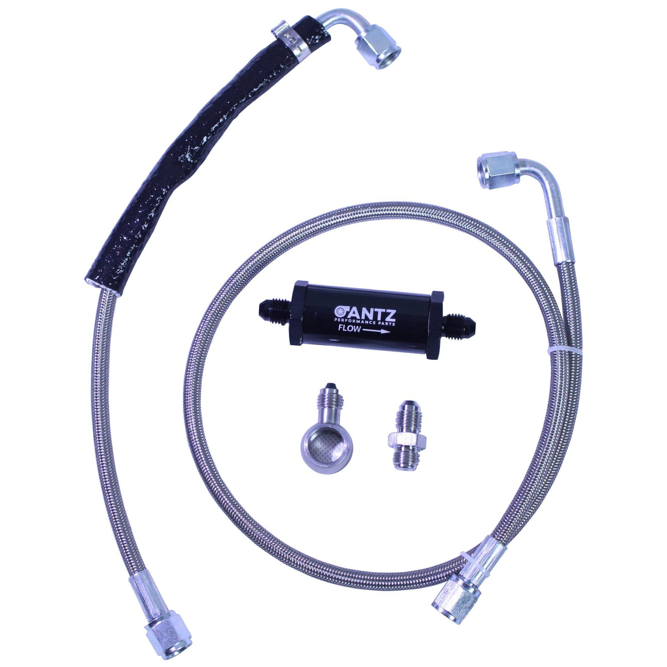 Barra Turbo Billet Oil Feed Line Kit