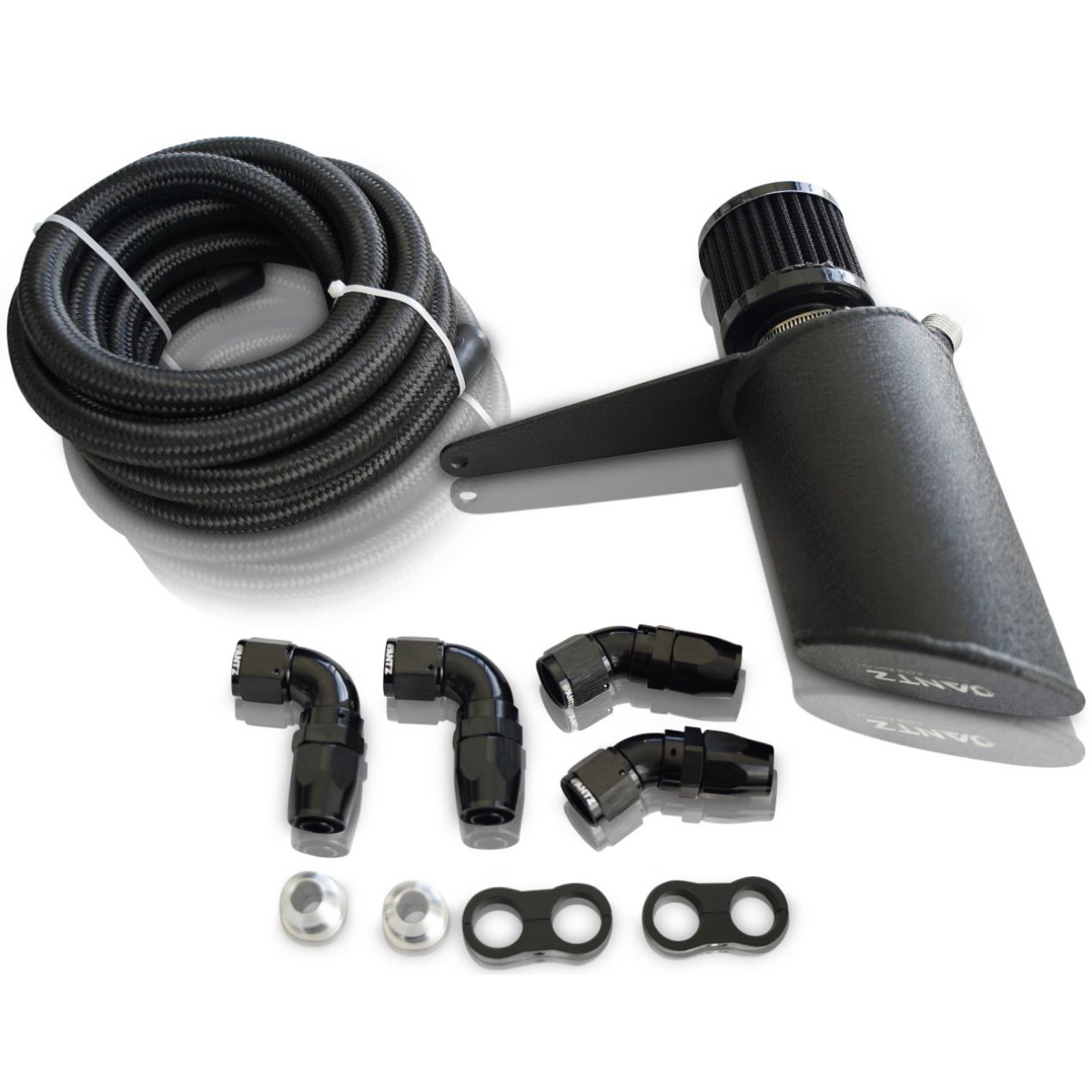 Ford BA BF FG FGX Catch Can Race Kit (Braided Hose) AN10 KIT