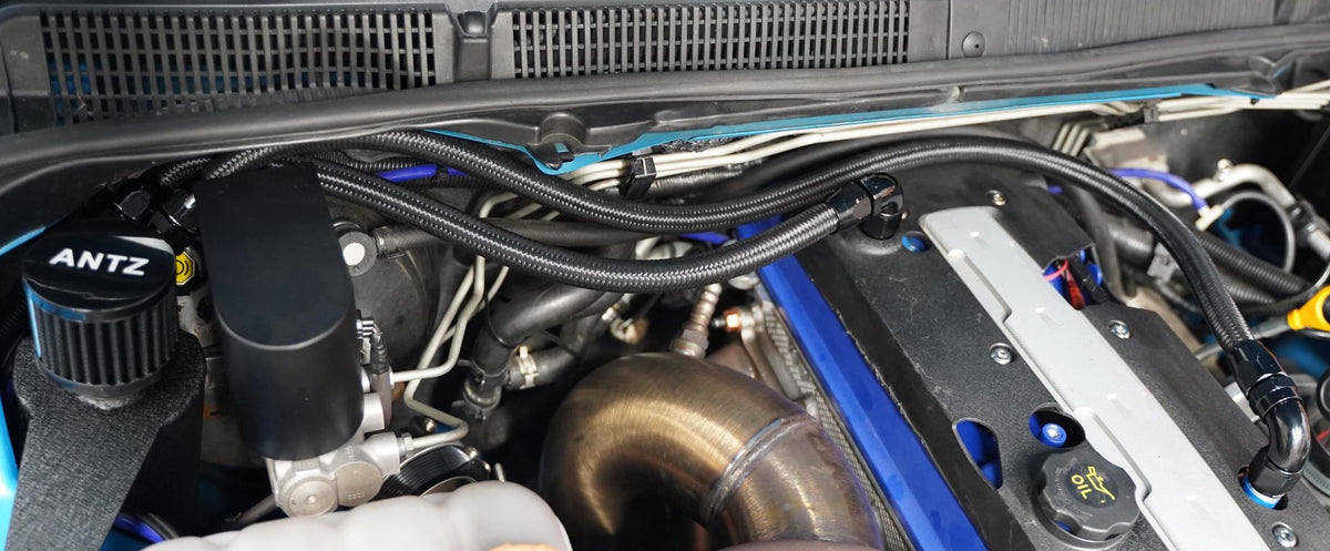 Ford BA BF FG FGX Catch Can Race Kit (Braided Hose) AN10 KIT