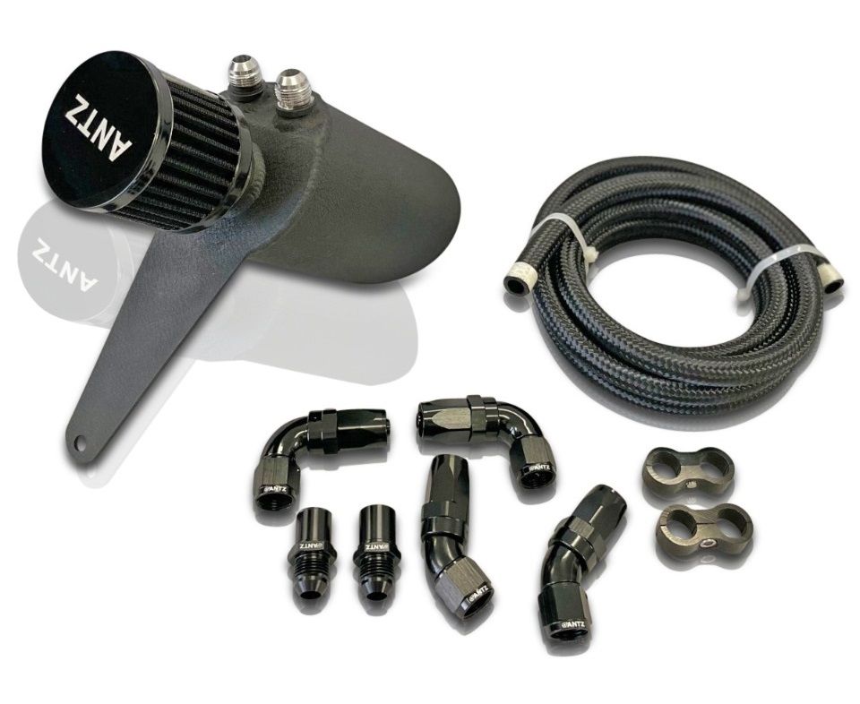 BA BF FG FGX Catch Can Race Kit (Braided Hose) AN8 KIT
