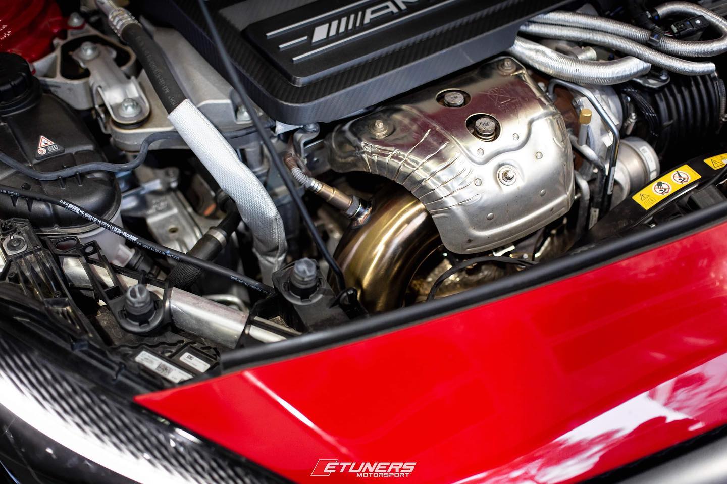Mercedes Benz 3.5″ Race (Decat) Downpipe Mercedes A45 CLA 45 AMG W176