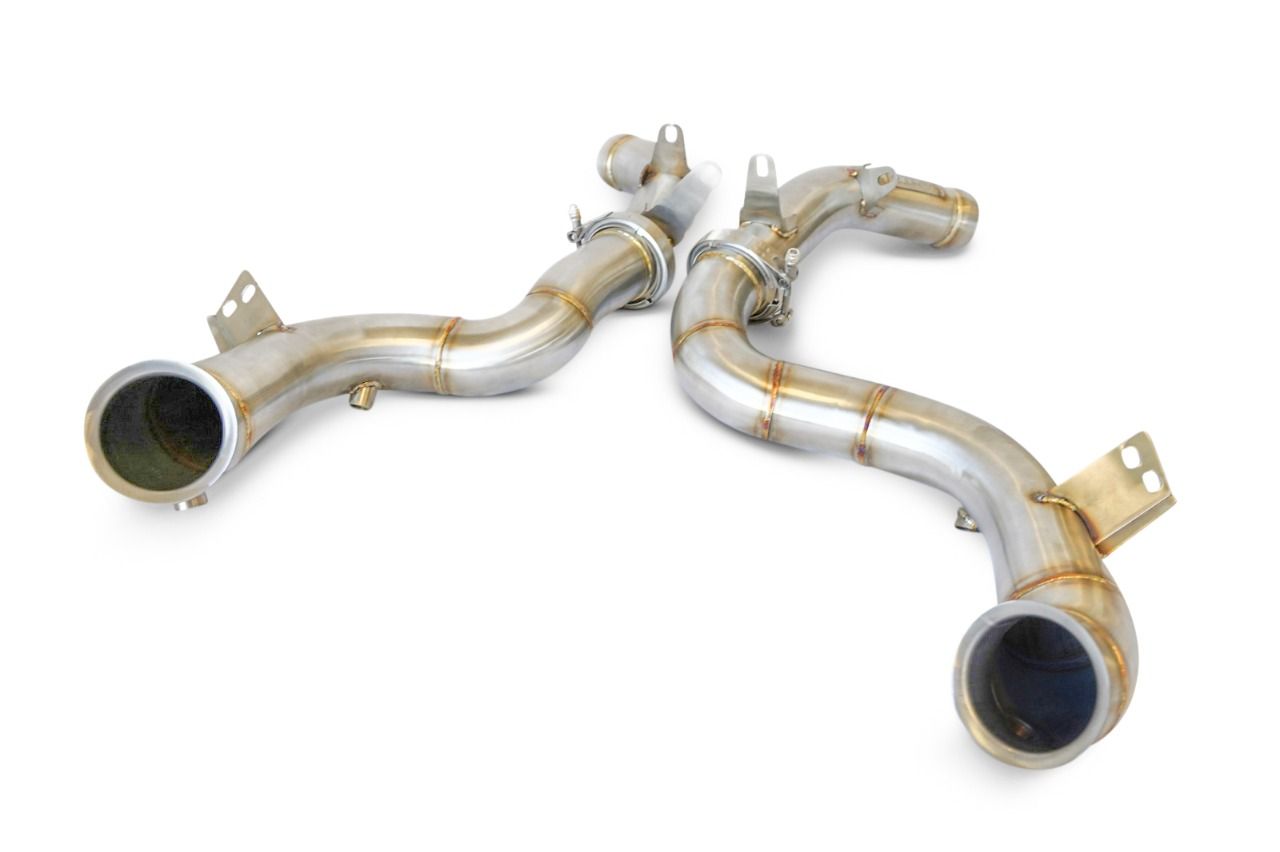 Mercedes Benz 3.5" W213 E63 E63s Performance Downpipes Exhaust 2016 2017 2018 2019 2020 2021