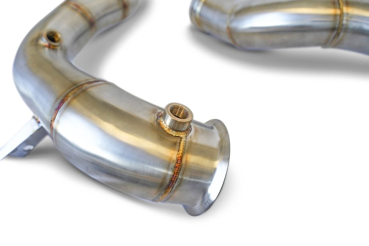 Mercedes Benz 3.5" W213 E63 E63s Performance Downpipes Exhaust 2016 2017 2018 2019 2020 2021