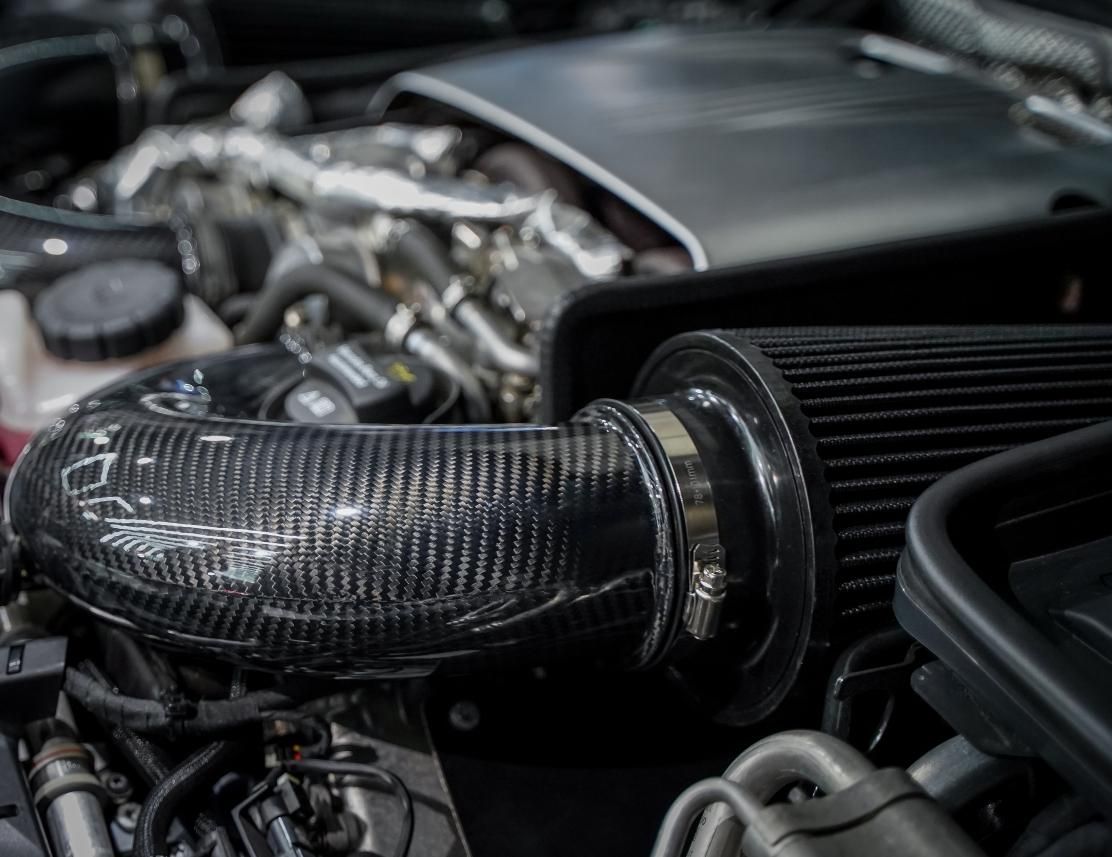 Mercedes Benz W205 C63 C63S M177 GLC63 GLC63S 3.5" Carbon Cold Air Intake Kit (2015-2020)