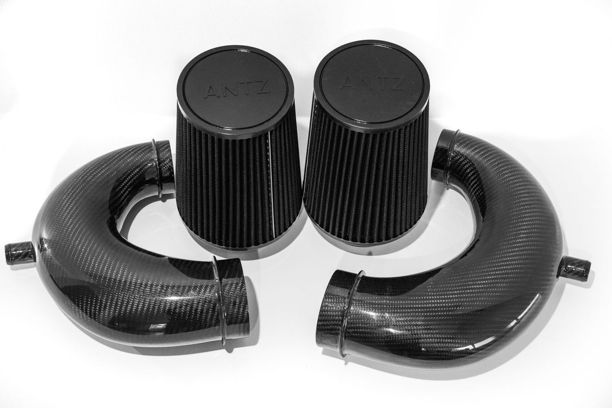 Mercedes Benz W205 C63 C63S M177 GLC63 GLC63S 3.5&quot; Carbon Cold Air Intake Kit (2015-2020)