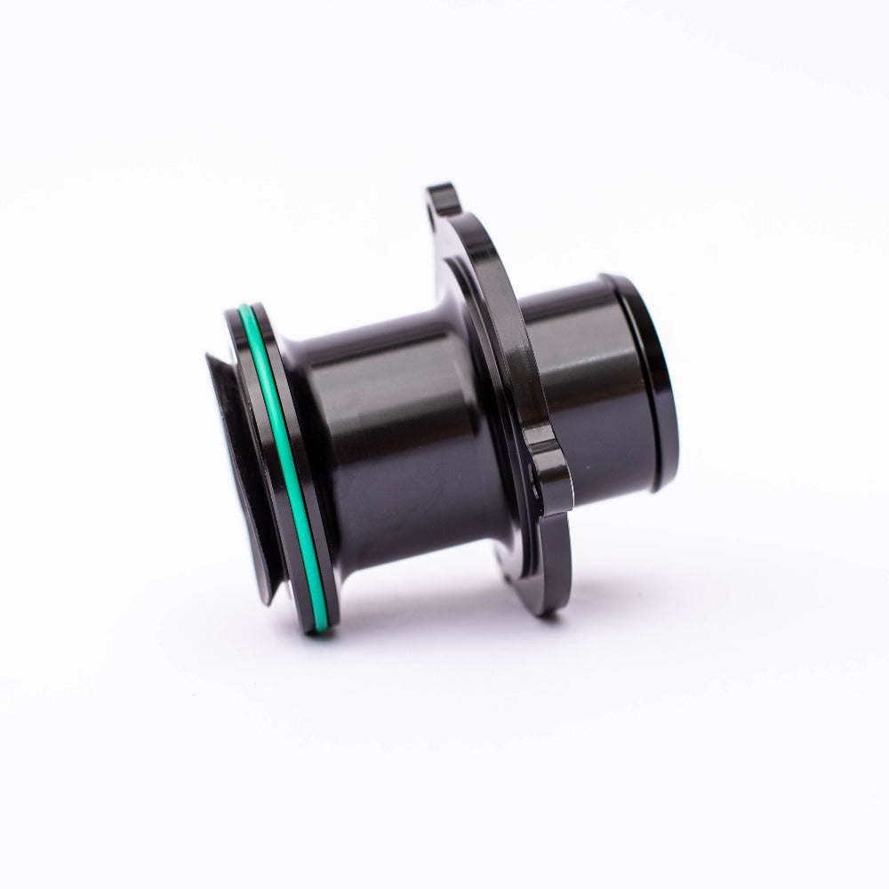 The ANTZ Turbo Muffler Delete has both a super smooth internal bore and dual seals to reduce all turbulence, increase flow and power.&amp;nbsp;  Billet Aluminium with Dual rubber seals.&amp;nbsp;&amp;nbsp;  Direct replacement of the factory &quot;TMD&quot;